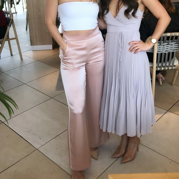 Pink silk Wilfred pants - size 2 - Picture 2 of 6